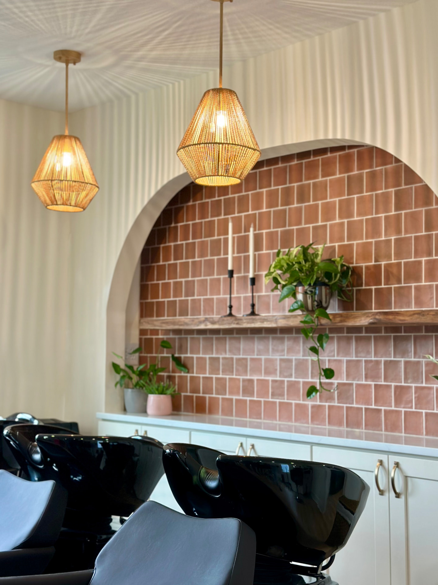 Mill & Mane salon interior in downtown Tipp City, OH